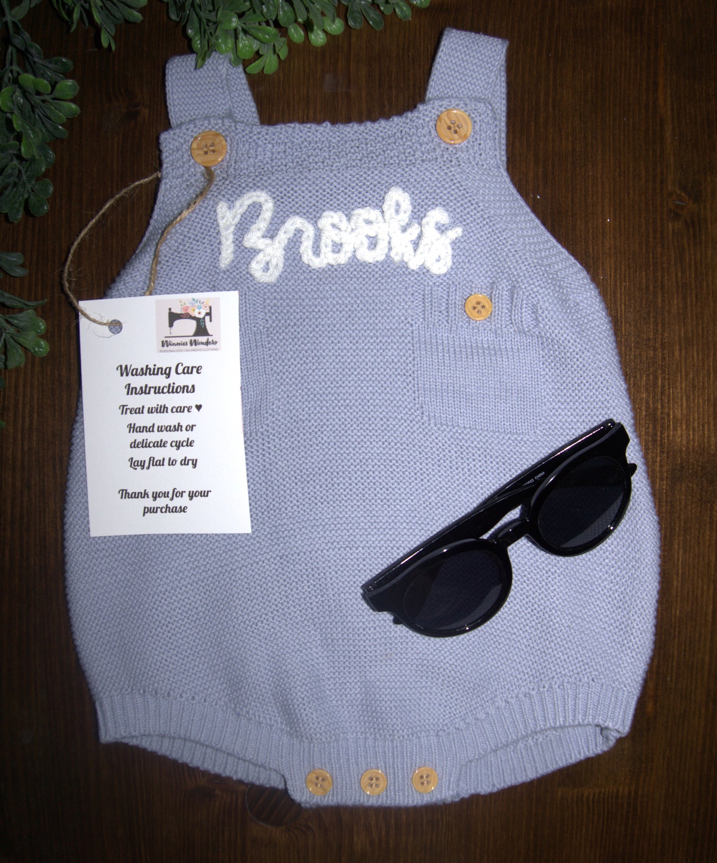 Personalized Spring/Summer Sweater Onesie (cotton) - Name/Script (Boy or Girl)