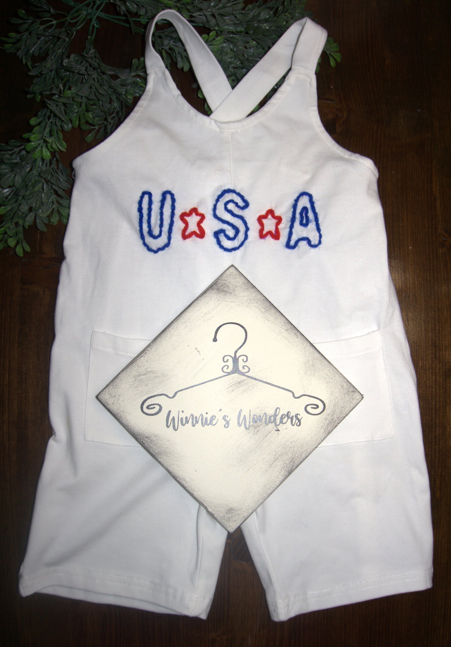 Summer Short Onesie (cotton) - USA or Name/Script (Boy or Girl)