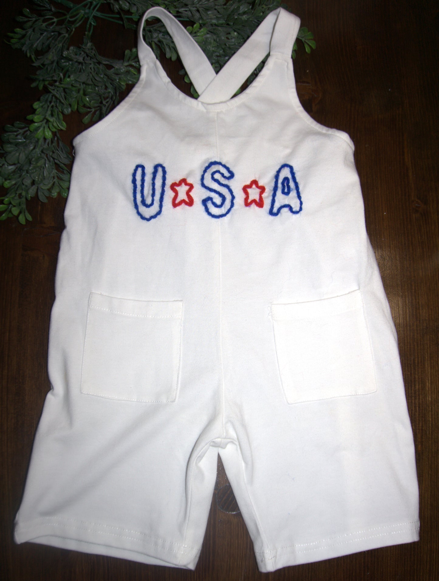 Summer Short Onesie (cotton) - USA or Name/Script (Boy or Girl)