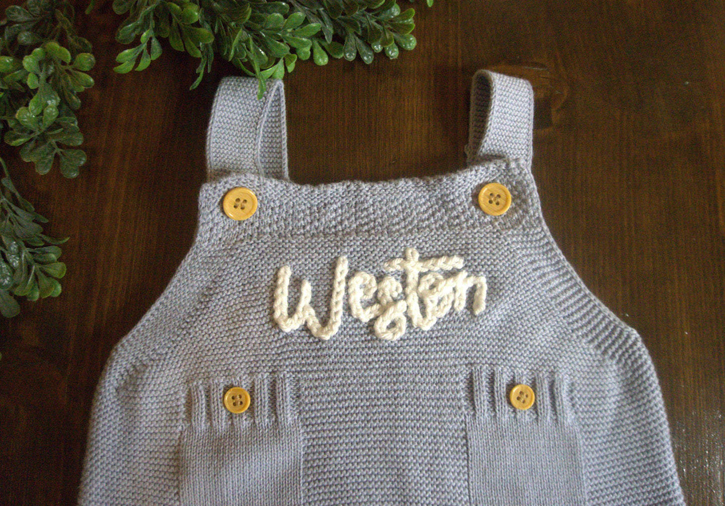 Personalized Spring/Summer Sweater Onesie (cotton) - Name/Script (Boy or Girl)