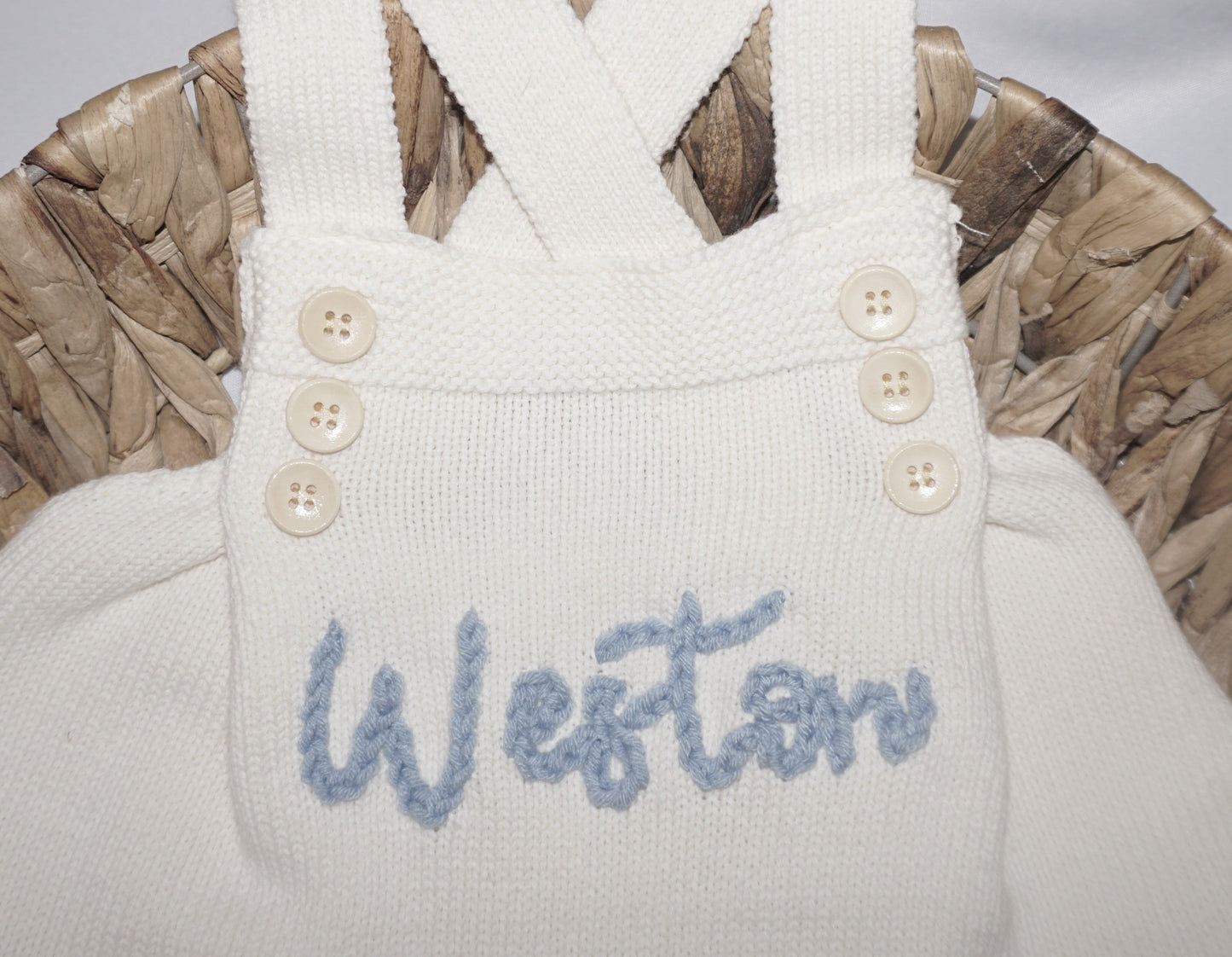 Personalized Onesie Spring/Summer Sweater Sleeveless (cotton) Name/Script