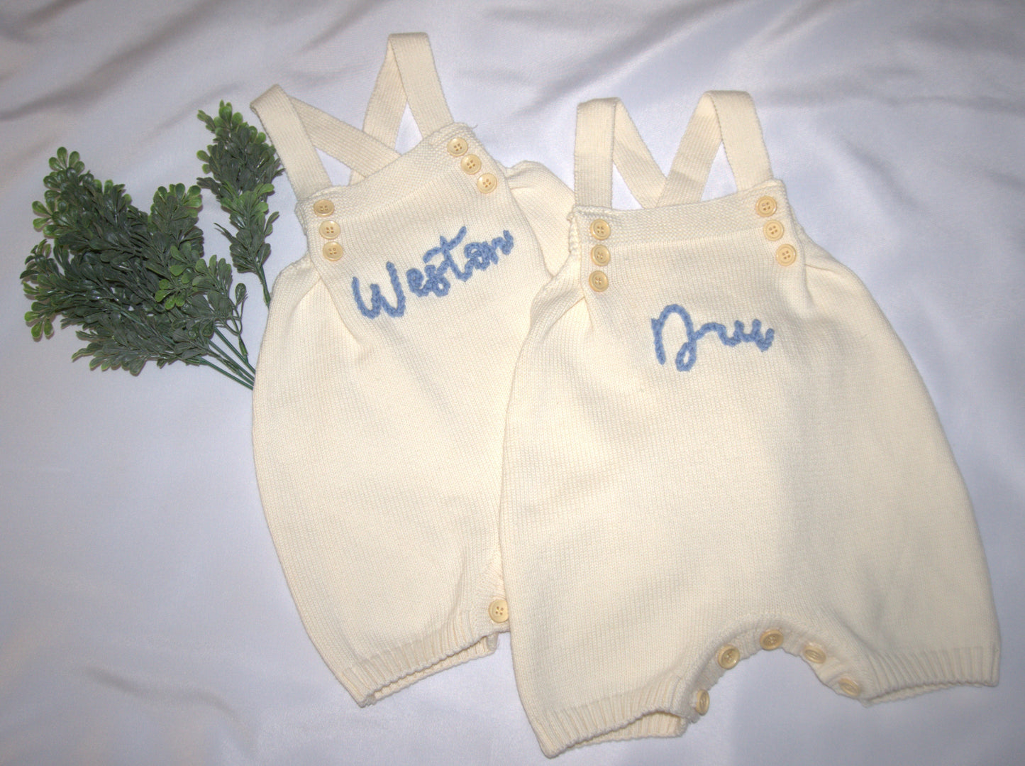 Personalized Onesie Spring/Summer Sweater Sleeveless (cotton) Name/Script