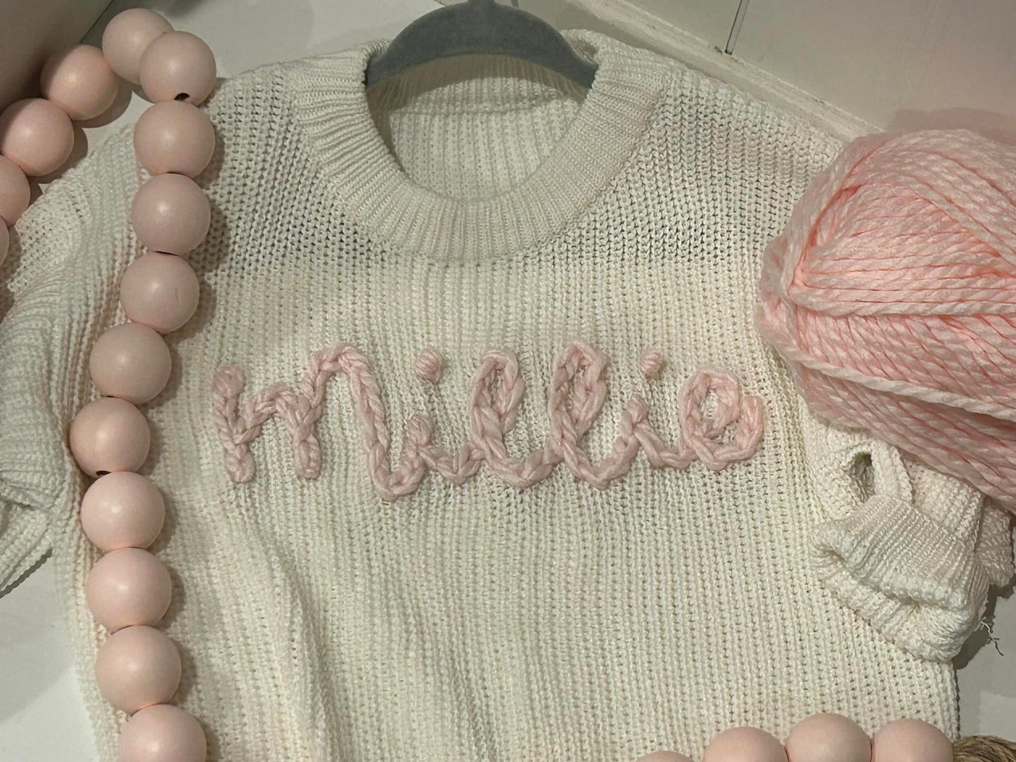 Grow with Me - Personalized Sweater (cotton) - Name/Script