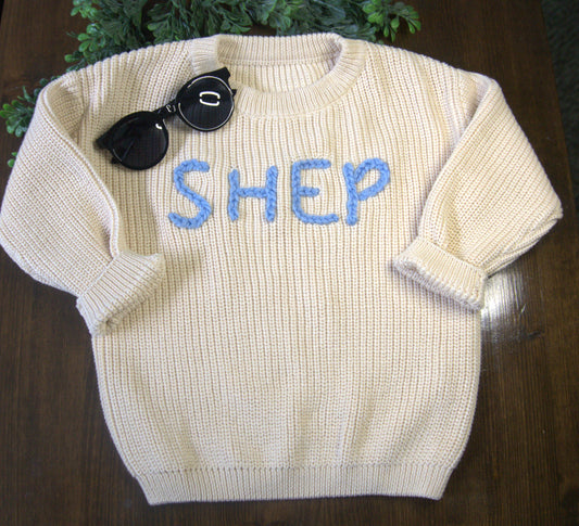 Personalized Sweater (cotton) - Name/Block Style