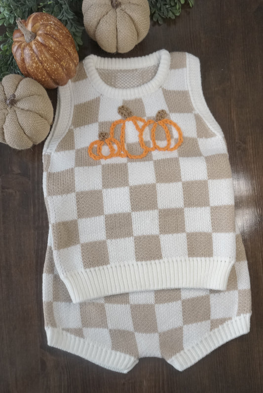 Personalized Cotton Set - Pumpkins or Name/Script