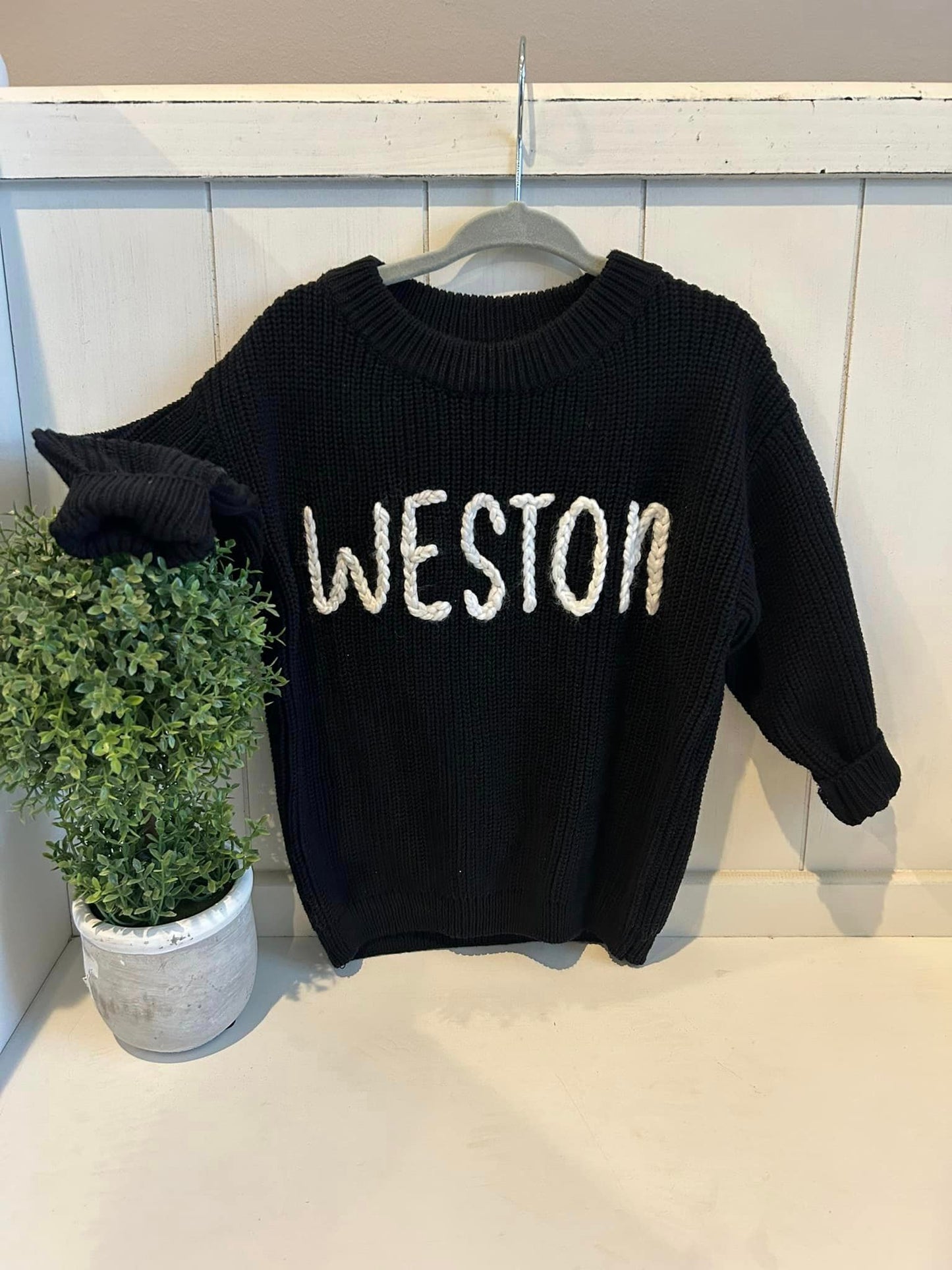 Personalized Sweater (cotton) - Name/Block Style